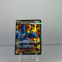 MEGA HERACROSS EX 108/094 ULTRA RARE PHANTASMAL FLAMES POKEMON NEAR MINT - Image 1