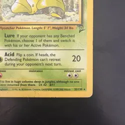 Pokemon TCG Victreebel 32/130 non-Holo Rare Jungle Base Set 2 Vintage WotC - Image 4
