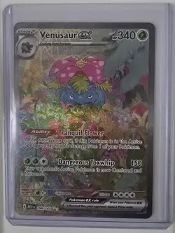 Pokemon TCG Venusaur EX 198/165 Sir NM Scarlet & Violet 151 Special Illustration - Image 1