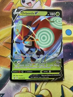 Orbeetle V SWSH078 - Black Star Promo - Ultra Rare Holo Pokemon Card Near Mint - Image 1