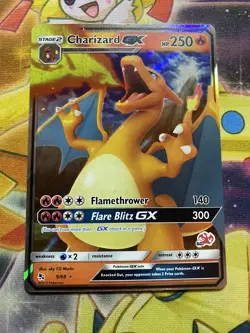 Charizard GX 9/68 Full Art Ultra Rare Card Pokemon Hidden Fates - NM - Image 1