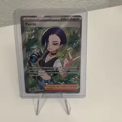 Pokemon Perrin Trainer Supporter 209/167 Twilight Masquerade Ultra Rare Holo - Image 1