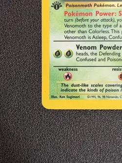 Pokemon TCG Venomoth 13/64 Jungle 1st Edition Holo Rare - MP - Image 5