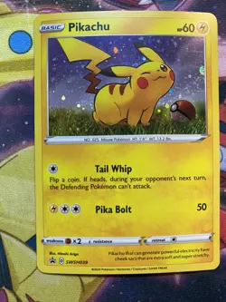 Pikachu SWSH039 Sword & Shield Promo 2020 Holo Rare Holo Pokemon TCG Card - Image 1