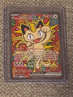 Meowth EX 121/088 - Perfect Order - HOLO SPECIAL ILLUSTRATION RARE NM Fast Ship! - Image 1