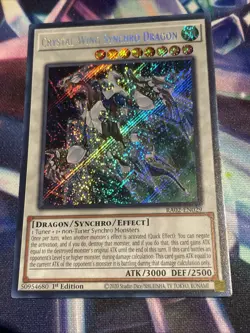Yu-Gi-Oh! TCG Crystal Wing Synchro Dragon RA02-EN029 Secret Rare NM/M Yugioh - Image 1