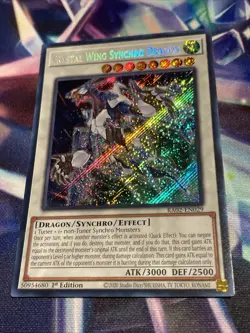Yu-Gi-Oh! TCG Crystal Wing Synchro Dragon RA02-EN029 Secret Rare NM/M Yugioh - Image 2