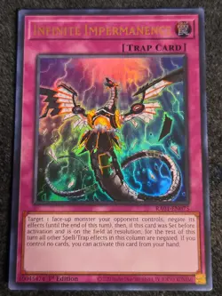 Infinite Impermanence RA01-EN075 Ultra Rare 1st Edition Yugioh 25th Anniversary - Image 1