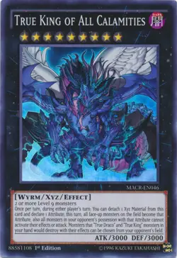 True King of All Calamities - MACR-EN046 - Super Rare - 1st Edition - Lightly Pl - Image 1