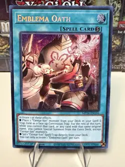 Emblema Oath MP24-EN146 Prismatic Secret Rare 1st Edition Near Mint Yu-Gi-Oh! - Image 1