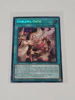 Emblema Oath MP24-EN146 Prismatic Secret Rare 1st Edition Near Mint Yu-Gi-Oh! - Image 2
