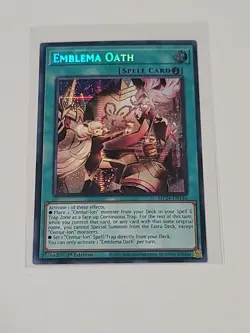 Emblema Oath MP24-EN146 Prismatic Secret Rare 1st Edition Near Mint Yu-Gi-Oh! - Image 3