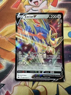 ZACIAN V 095/159 CROWN ZENITH - NEAR MINT FULL ART ENGLISH POKEMON CARD - Image 1