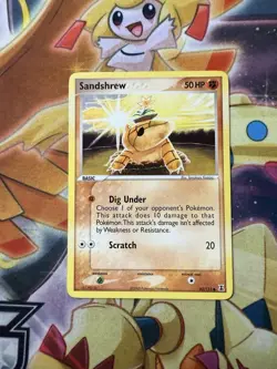 SANDSHREW 82/113 - COMMON - NON-HOLO - Delta Species - 2005 POKMEON CARD - NM - Image 1