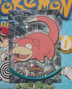 Slowpoke #79 Topps Blue Logo TV Animation Edition Pokemon Card - Image 1