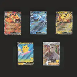 Pokemon Charizard ex Pikachu V Holo ULTRA RARE Collection Bundle Set 5 Cards Lot - Image 1