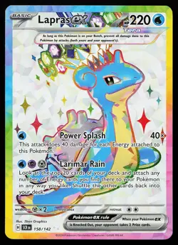 Lapras ex 158/142 Ultra Rare Stellar Crown Pokemon Card - Image 1