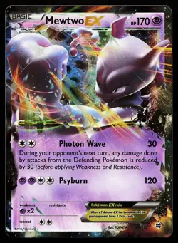Mewtwo EX 61/162 Holo XY BREAKthrough Pokemon Card - Image 1