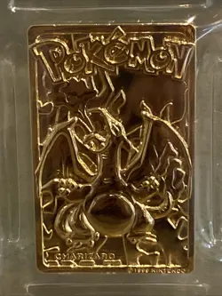 1999 Pokemon Burger King Charizard Gold Card PSA 8 - Just Graded - Image 2