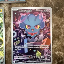 Pokemon Ascended Heroes Mega Diancie Ex SIR 3-Card Lot Misdreavus Vikavolt - Image 4