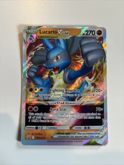 Lucario Vstar SWSH214 MINT -Ultra Rare Pokemon Card- Regular Size Promo - Image 1