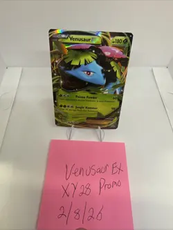 Pokemon TCG Venusaur EX XY28 Black Star Promo Holo Card - Image 2