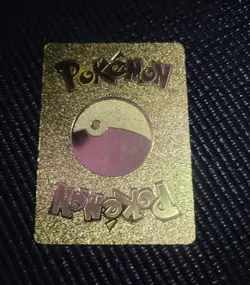 Pokemon TCG Mew 025/025 Celebrations Promo Gold Metal Card Psychic HP 60 - Image 2