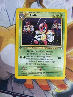 Pokemon Card - Neo Genesis 39/111 - LEDIAN (uncommon) 1st Edition MP - Image 1