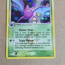 Pokemon Crobat 3/101 Holo Rare EX Hidden Legends 2004 Card - Image 2