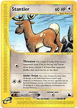 E Skyridge - Stantler Pokemon Card 102/144 - Image 1