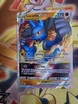 Lucario VSTAR SWSH214 Black Star Promo Ultra Rare Holo Pokemon TCG Card NM - Image 1
