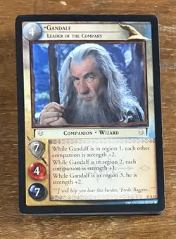 LOTR TCG Shadows Repack "Gandalf" 63 Card Starter Deck Lightly Played CCG - Image 1