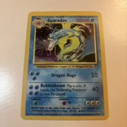 Pokemon Base Set Gyarados Holo Rare Card 6/102 Unlimited Edition - Image 3
