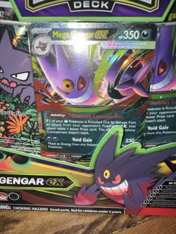 Pokemon Mega Battle Deck Mega Gengar EX Foil Cards Deck Box Playmat Coin - Image 1
