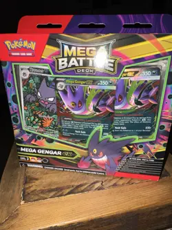 Pokemon Mega Battle Deck Mega Gengar EX Foil Cards Deck Box Playmat Coin - Image 5