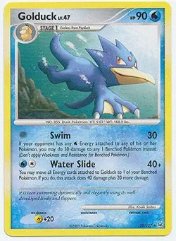 Pokemon Platinum Edition Rare Card - Golduck 29/127 - Image 1