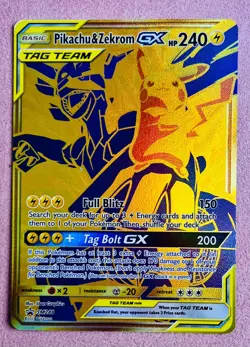 Pikachu & Zekrom GX Tag Team SM248 | SM Black Star Promo 2017 Pokemon Card | LP - Image 1