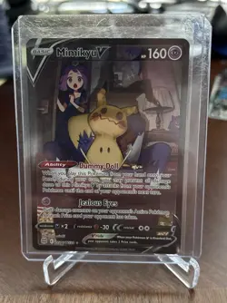 Pokemon Mimikyu v Holo Ultra Rare TCG Card Brilliant Stars TG16/TG30 - Image 1