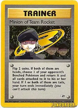 Pokemon Gym Heroes Card 113/132 Minion of Team Rocket - Image 1