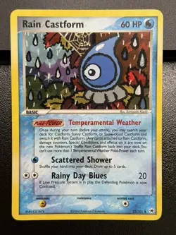 RAIN CASTFORM 23/101 Hidden Legends Reverse Holo Rare Pokemon Card NM (A) - Image 2