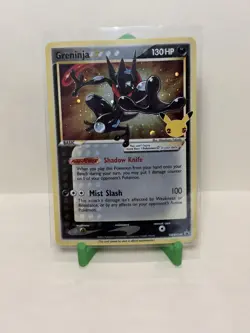 Pokemon Card Greninja Gold Star SWSH144 Celebrations Black Star Promo Holo NM - Image 1