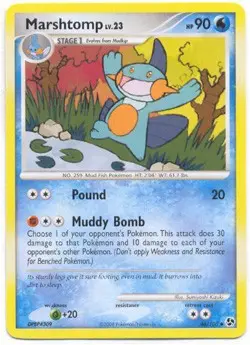 Pokemon Diamond & Pearl Great Encounters - Marshtomp Card 46/106 - Image 1
