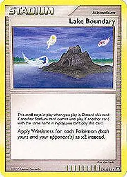 Pokemon Diamond & Pearl Mysterious Treasures- Stadium Lake Boundary Card 112/123 - Image 1