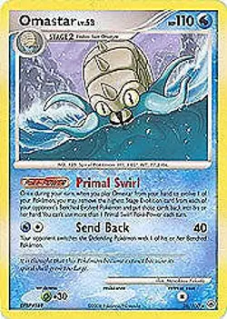 Pokemon Diamond and Pearl Majestic Dawn- Omastar (Rare) Card 26/100 - Image 1