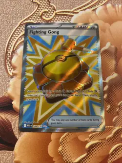 Pokemon Card Trainer Item Fighting Gong Full Art Ultra Rare 168/132 - NM - Image 1