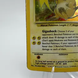 Pokemon Raichu Fossil Holo Rare 14/62 DAMAGED WOTC Vintage Card TCG - Image 5
