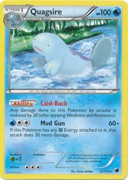 Quagsire 22/116 - Pokemon Plasma Freeze Rare Card - Image 1