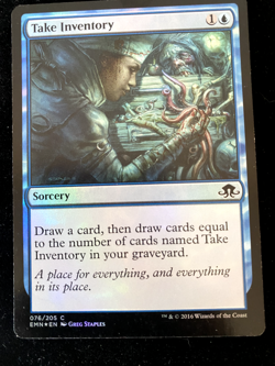 Take Inventory MTG Eldritch Moon 076/205 Foil Common NM/VLP - Image 1