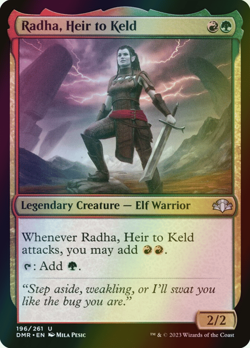 MTG Radha, Heir to Keld Foil ** Dominaria Remastered ** English (NM) - Image 1