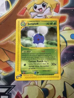 Jumpluff 17/147 Near Mint NM Rare Aquapolis Pokemon Card 2002 WOTC E Reader - Image 1